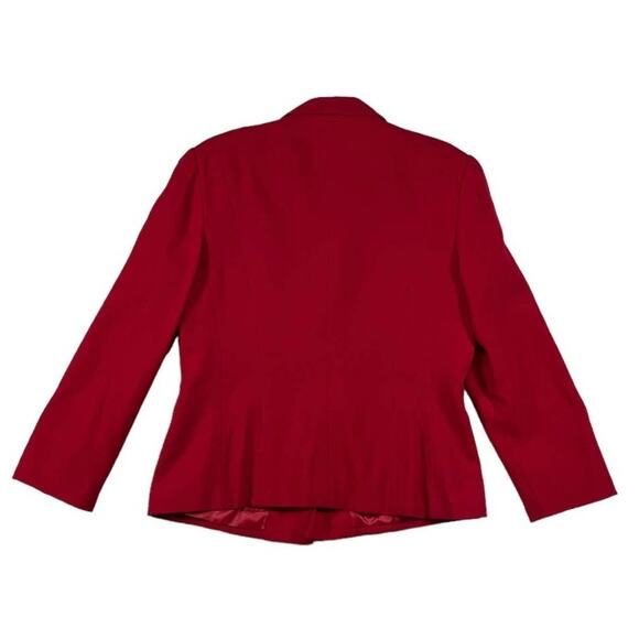 Kasper Wool Red Blazer | Size 12 - Picture 2 of 4